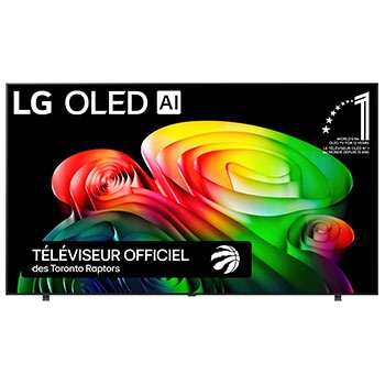 Vue avant de 83 Inch LG OLED AI B6 4K Smart TV 2026 OLED83B6GUA
